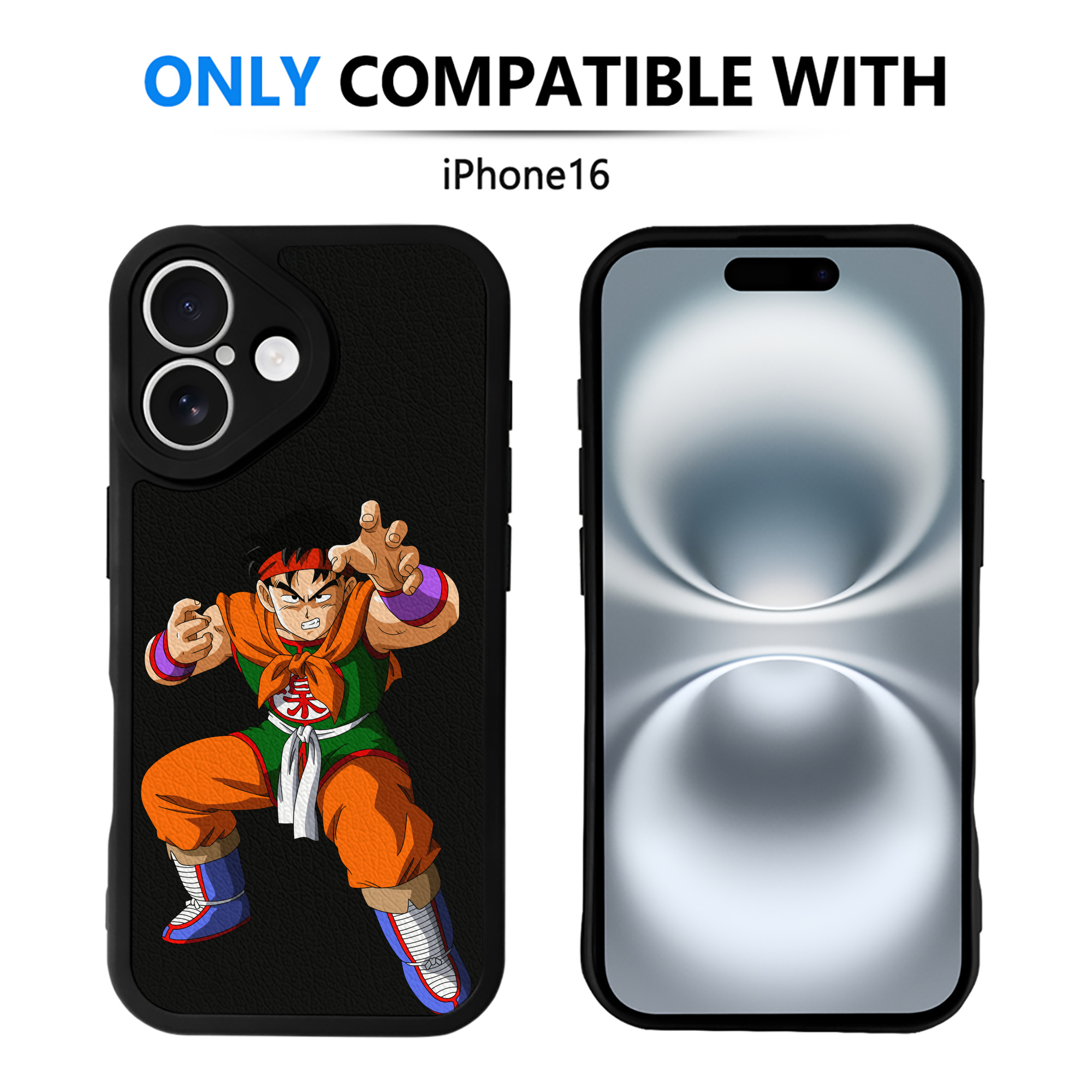 （画像用） ドラゴンボール DRAGON BALL 【iPhone 16シリーズ対応】シリコンスマホケース（レザー調） 材質：シリコン